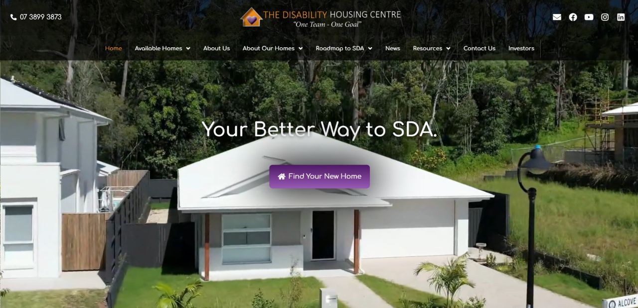 The Disability Housing Centre homepage